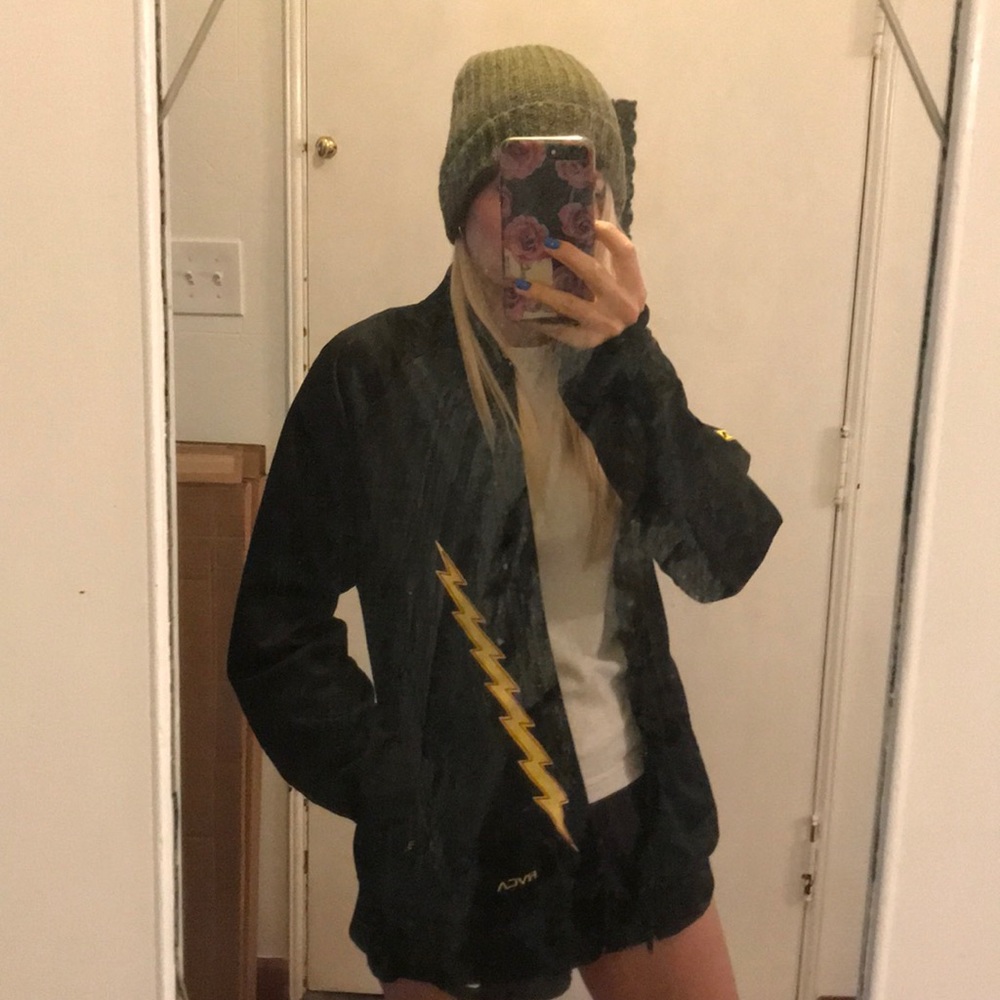 RVCA Embroidered Track Jacket - Picture 1 of 7